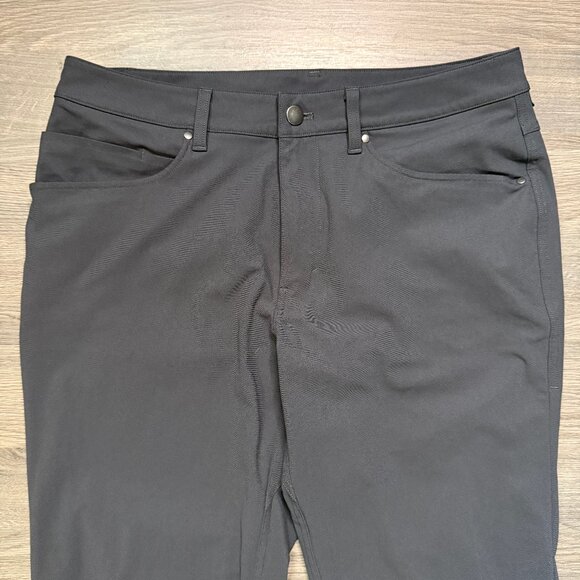 Lululemon ABC Classic-Fit 5 Pocket Pant 30" *Warpstreme - Dark Grey - Picture 3 of 7